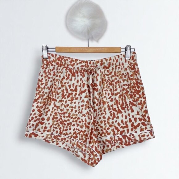 n:Philanthropy GG Soledad Sweatshirt & Shorts Set Camel Animal Smudge - Picture 3 of 11